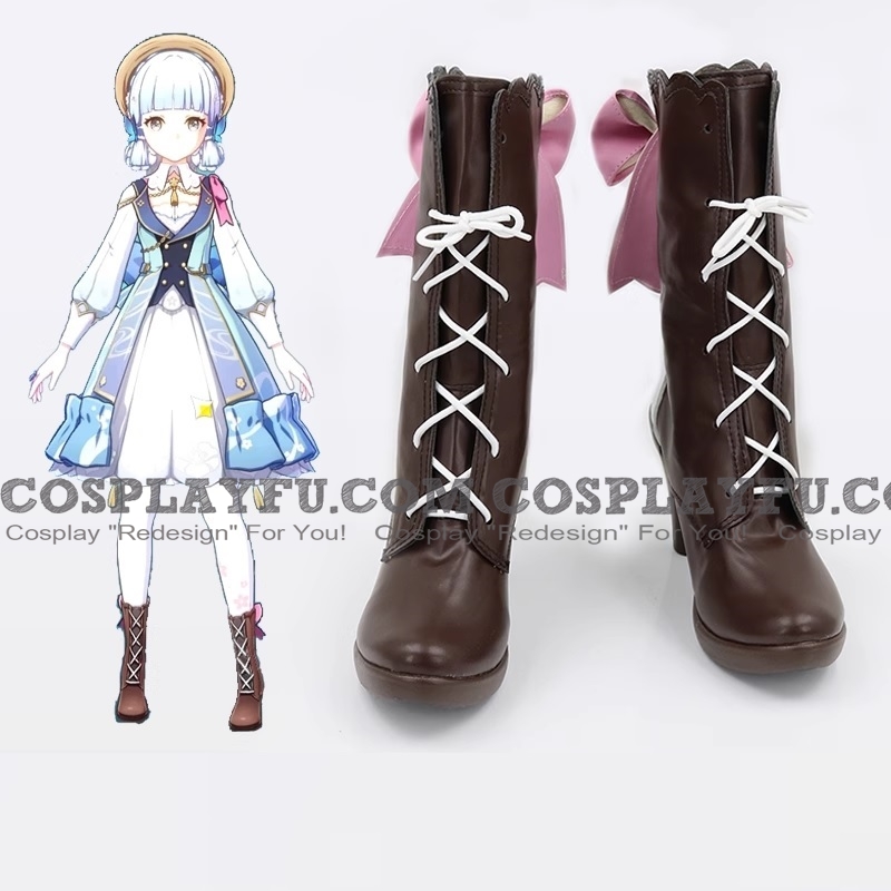 Kamisato Ayaka Shoes (Brown Boots) von Genshin Impact