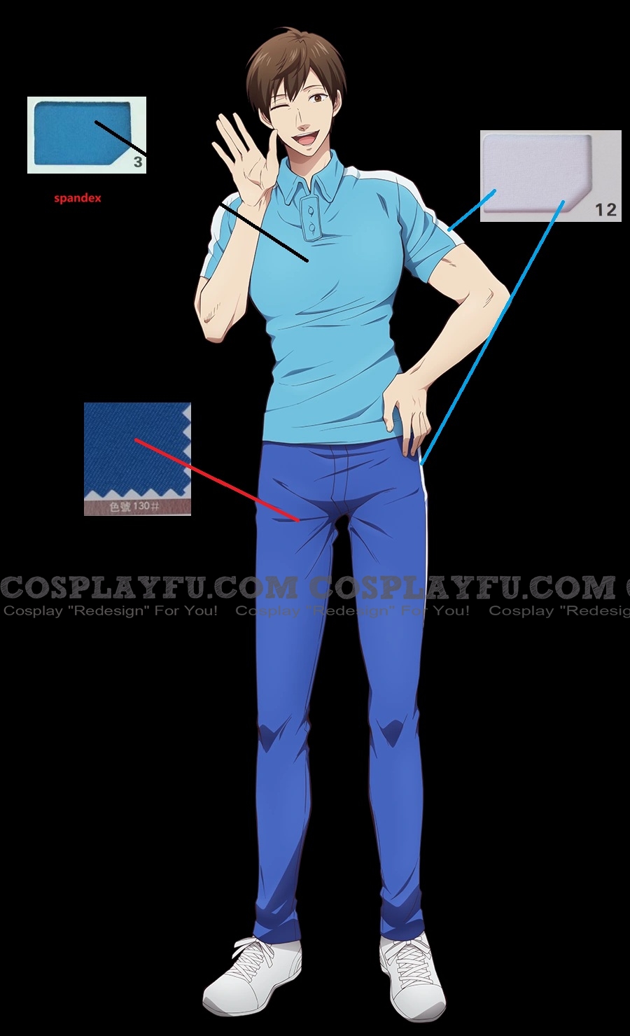 カスタム うらみちお兄さん 表田 裏道 コスチューム - CosplayFU.jp