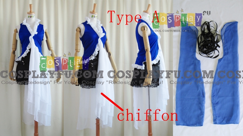 Custom Yuna Cosplay Costume (Classic Kimono) from Final Fantasy X