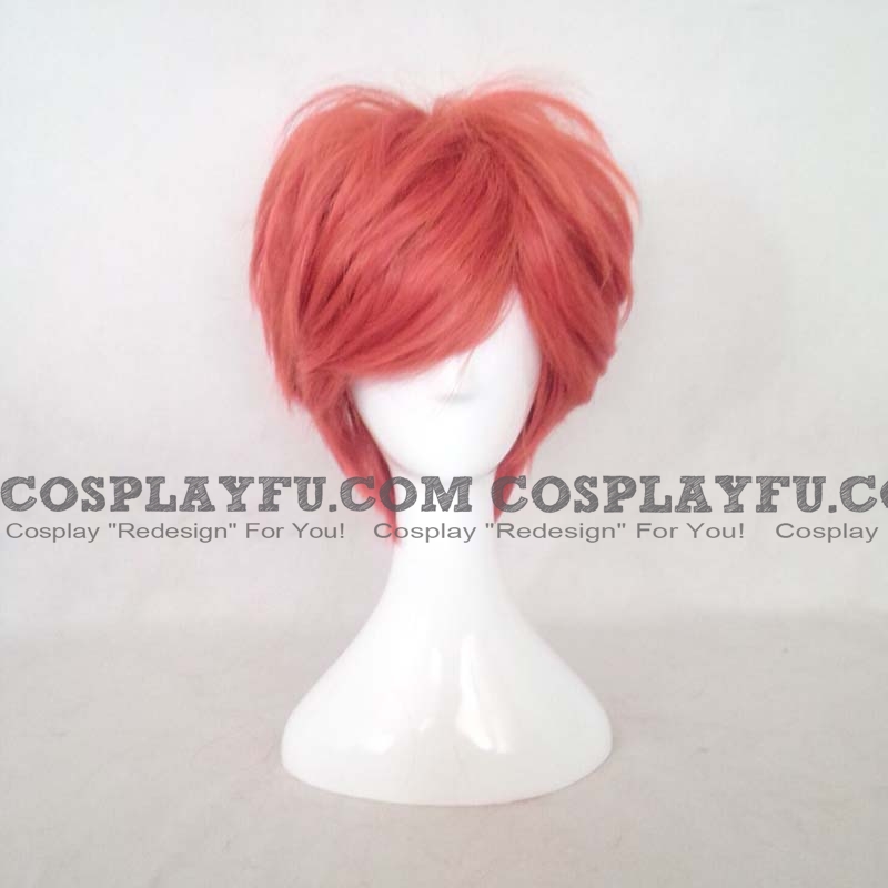 35 cm Corto Rojo Peluca (8480)