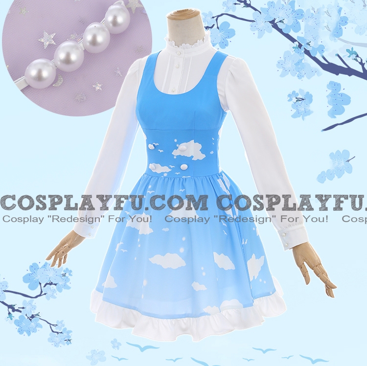 Umi Cosplay Costume (Sky, Not Idolized) from Love Live!