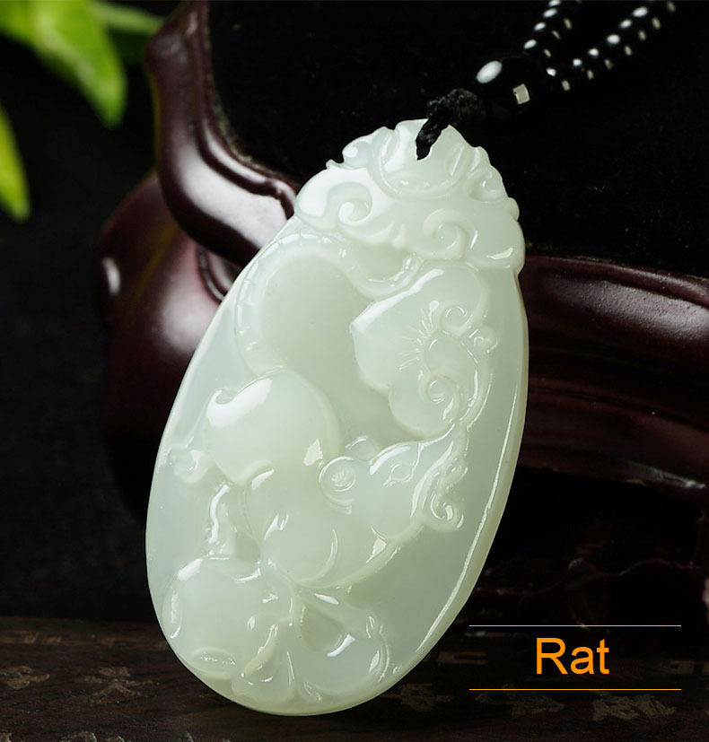 12 Chinese Zodiac Year of Rat Jade 