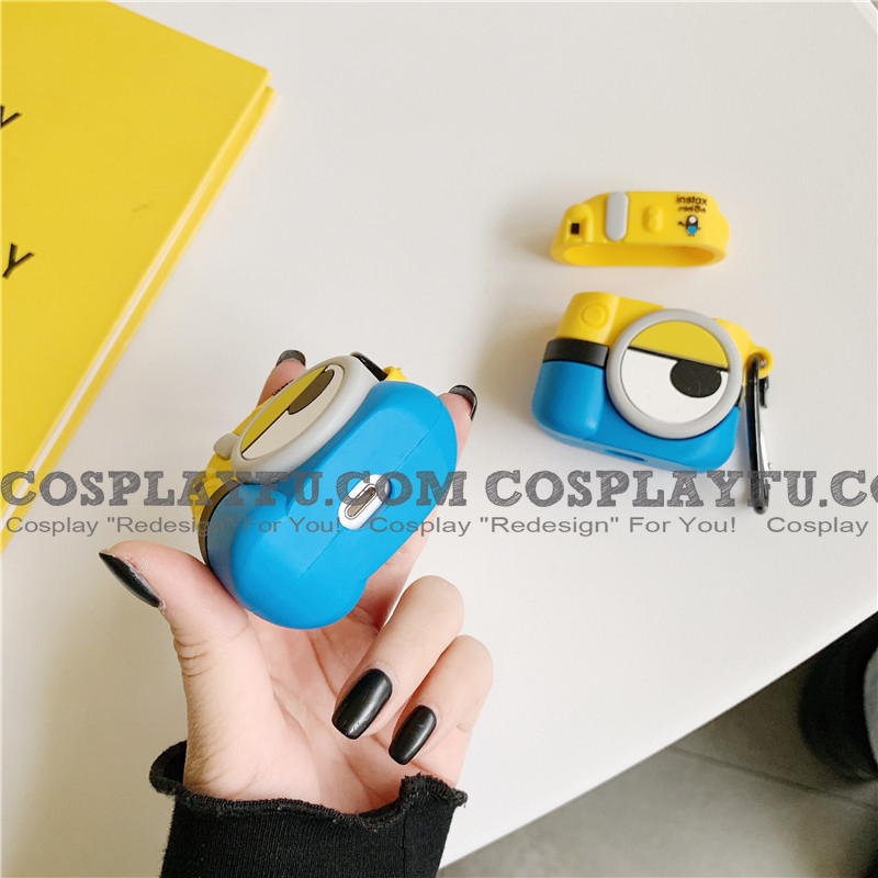 ThumbsUp Minions AirPods Case – Lustige 3D-Silikonhülle Mit Karabiner Für AirPods 1. & 2. Generation