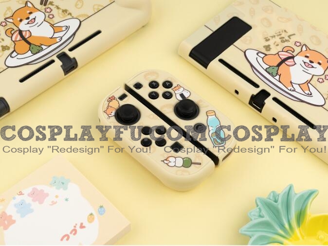 Yellow Cute Dog Shiba Nintendo Switch and Switch Lite Protection