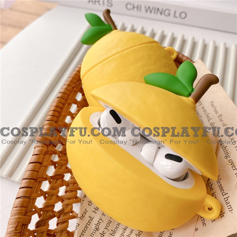 Lovely イエロー レモン Fruit Airpod Case | Silicone Case for Apple AirPods 1, 2 と  Pro コスプレ - CosplayFU.jp
