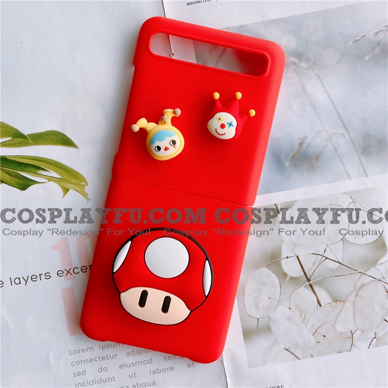 Handmade Red Mario Phone Case For Samsung Galaxy Z Flip F7000 Cosplayfu Com
