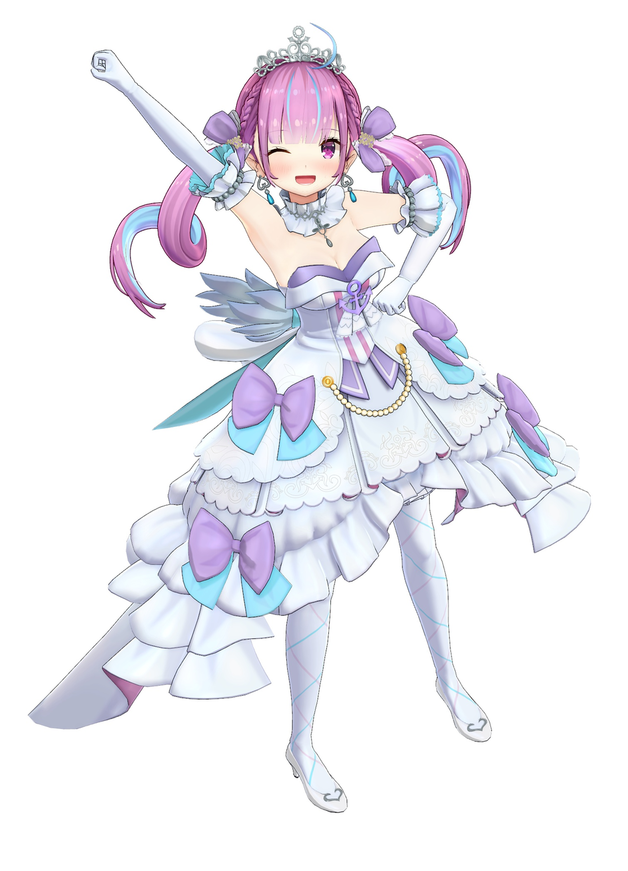 バーチャルユーチューバー みなと あくあ ウィッグ (Hololive, Long