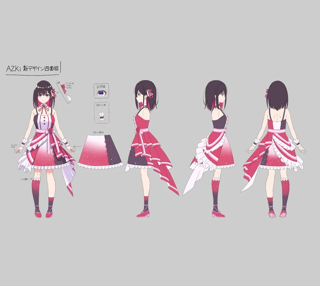 Custom Virtual Diva AZKi Cosplay Costume from Virtual