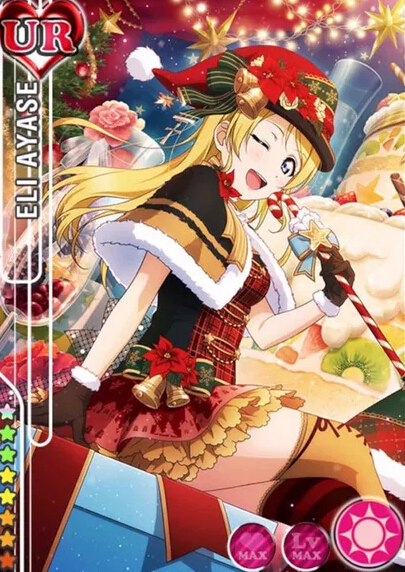 Love Live Eli Ayase Traje (Christmas, Idolized)