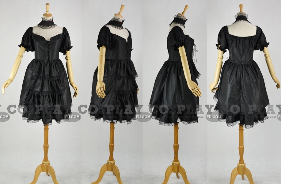 Lolita Vestido Cosplay (Negro,Sheila)