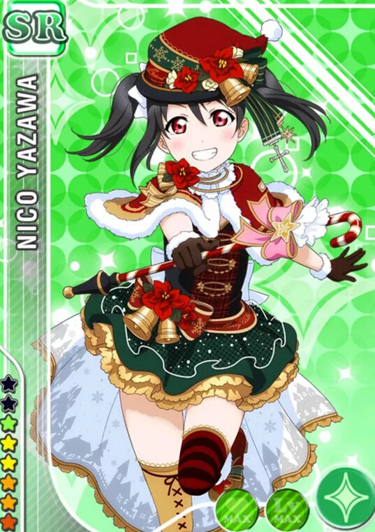 Love Live Nico Yazawa Traje (Christmas, Idolized)