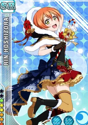 Love Live Rin Hoshizora Traje (Christmas, Idolized)