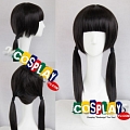 Long Straight Black Twin Pony Tails Wig (2984)