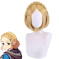 Princess Zelda Wig (Short, Bob, Blonde, with braids) from The Legend of Zelda